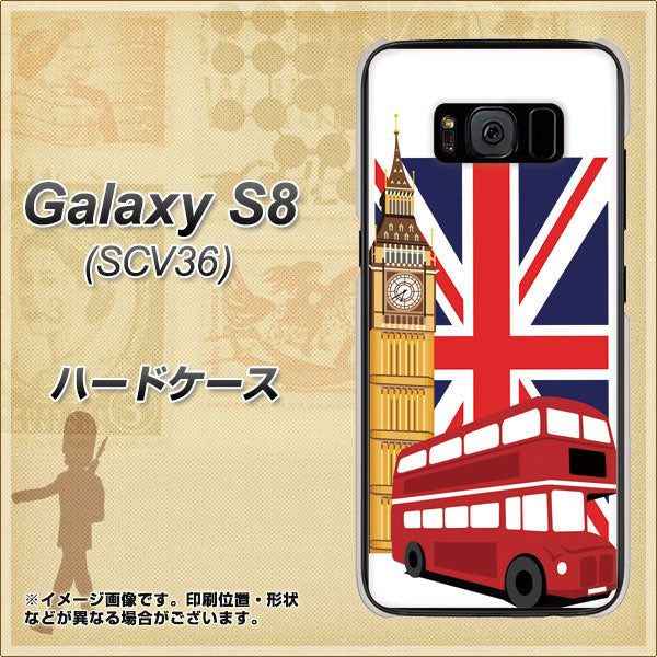 Galaxy S8 SCV36 au 573 イギリス ハードケース 背面印刷