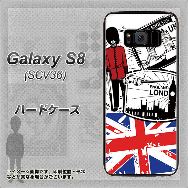 Galaxy S8 SCV36 au 574 ＬＯＮＤＯＮ ハードケース 背面印刷
