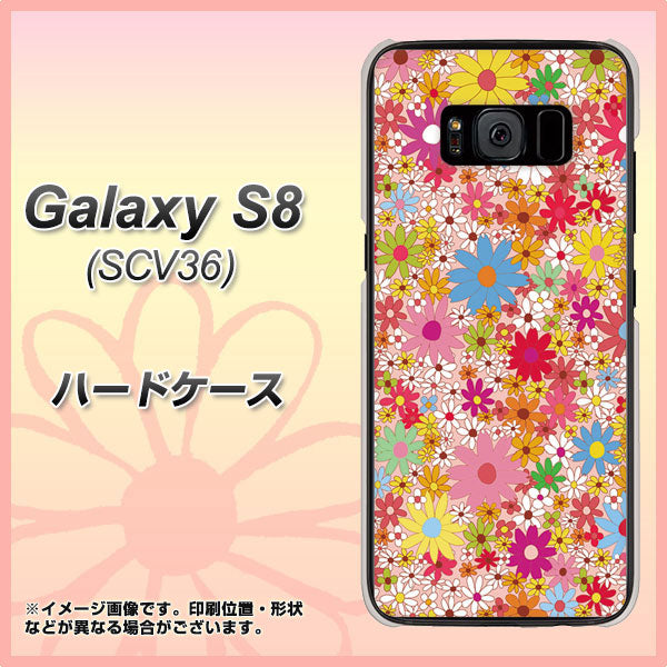 Galaxy S8 SCV36 au 746 花畑A ハードケース 背面印刷