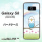 Galaxy S8 SCV36 au SC839 セキセイインコ ブルー ハードケース 背面印刷