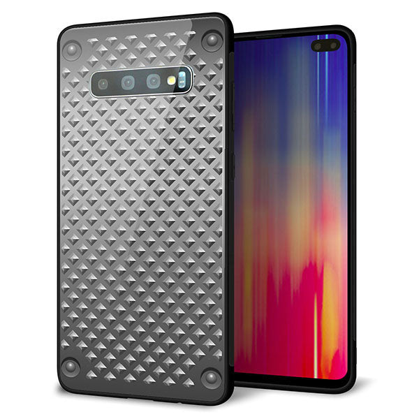 Galaxy S10+ SCV42 au 強化ガラス＆TPUスマホケース ガラプリ【570 スタックボード】