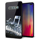 Galaxy S10+ SCV42 au 強化ガラス＆TPUスマホケース ガラプリ【575 鍵盤に踊る音】
