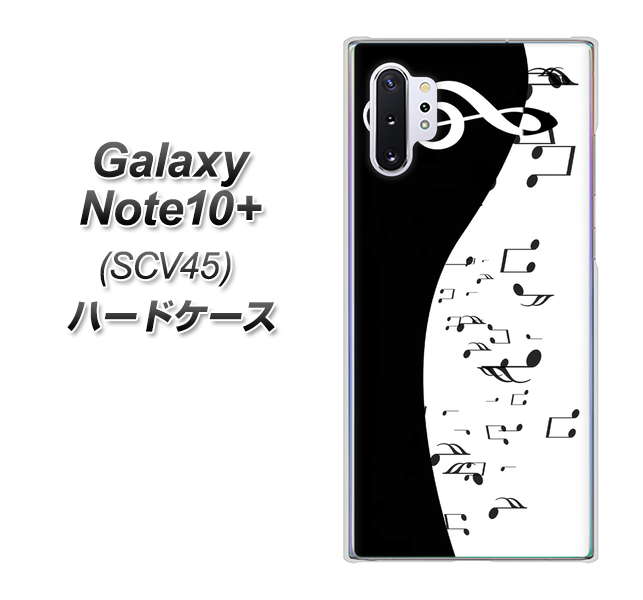 Galaxy Note10+ SCV45 au 114 モノトーンのリズム ハードケース 背面印刷