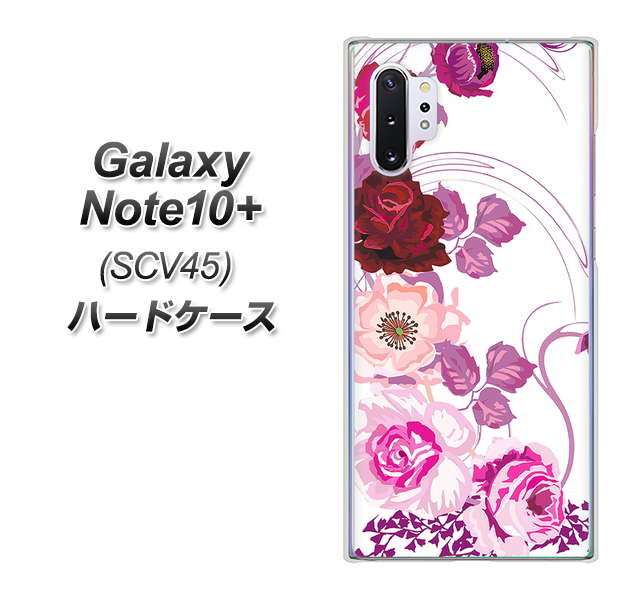 Galaxy Note10+ SCV45 au 116 ６月のバラ ハードケース 背面印刷