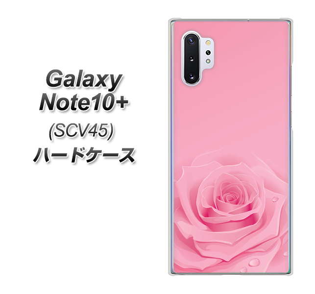 Galaxy Note10+ SCV45 au 401 ピンクのバラ ハードケース 背面印刷