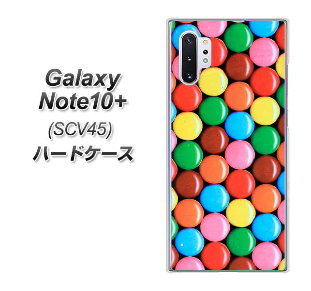 Galaxy Note10+ SCV45 au 448 マーブルチョコ ハードケース 背面印刷