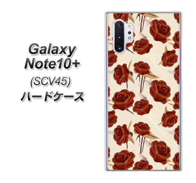 Galaxy Note10+ SCV45 au 1157 クラシックローズ ハードケース 背面印刷
