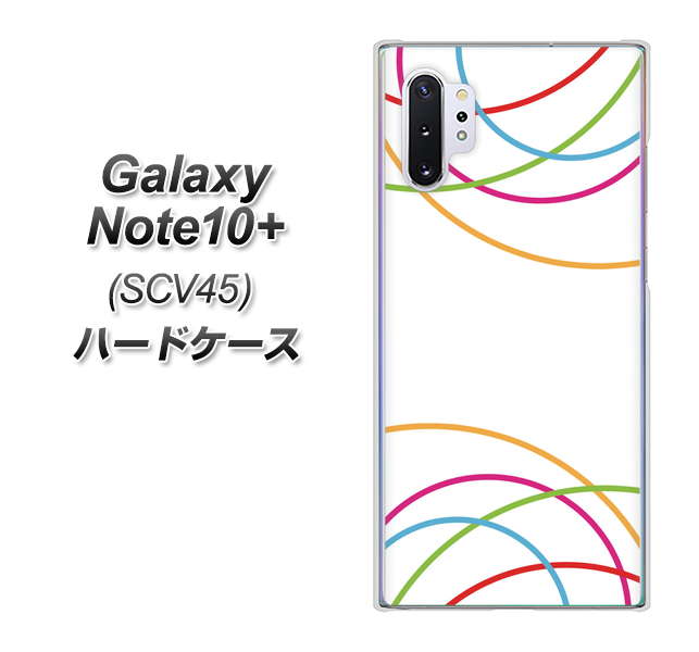 Galaxy Note10+ SCV45 au IB912 重なり合う曲線 ハードケース 背面印刷
