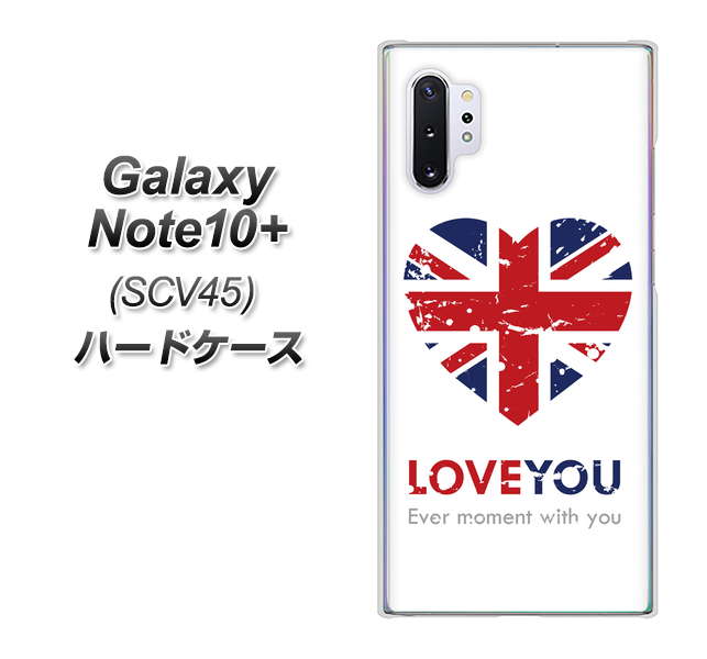 Galaxy Note10+ SCV45 au SC803 ユニオンジャック ハートビンテージ ハードケース 背面印刷