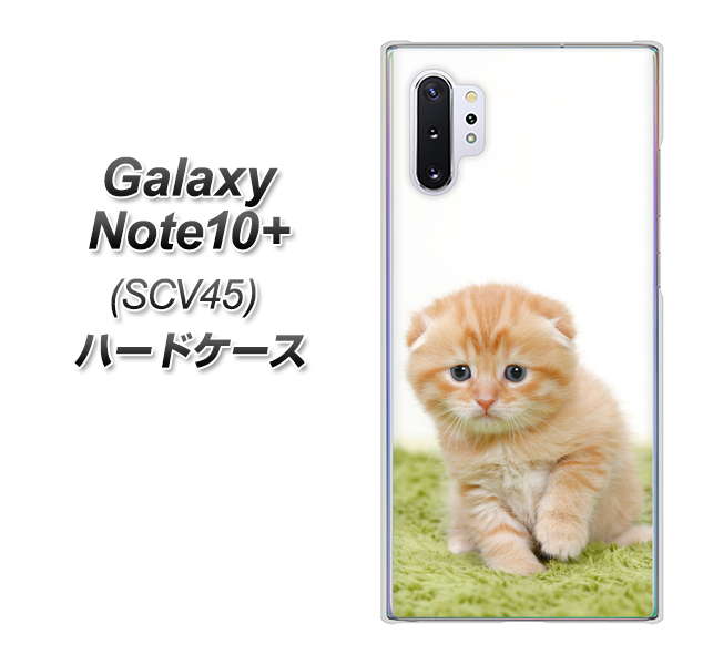 Galaxy Note10+ SCV45 au VA802 ネコこっそり ハードケース 背面印刷