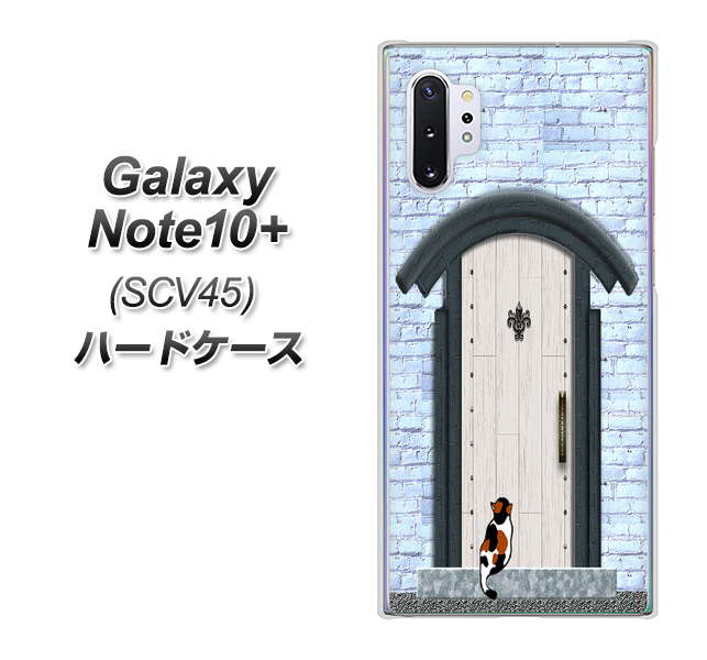 Galaxy Note10+ SCV45 au YA951 石ドア01 ハードケース 背面印刷