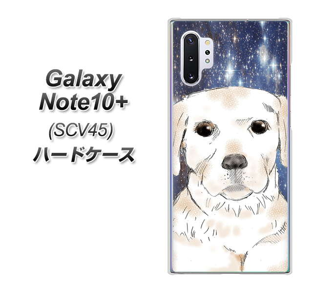 Galaxy Note10+ SCV45 au YD820 ラブラドールレトリバー01 ハードケース 背面印刷