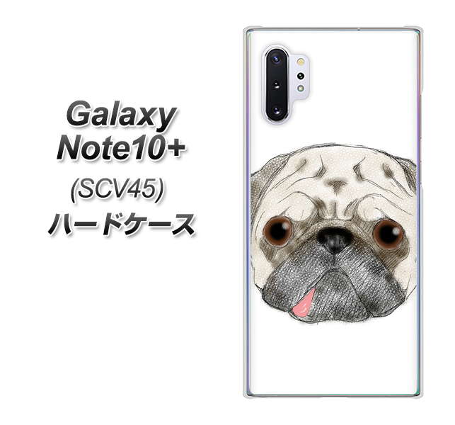 Galaxy Note10+ SCV45 au YD855 パグ01 ハードケース 背面印刷