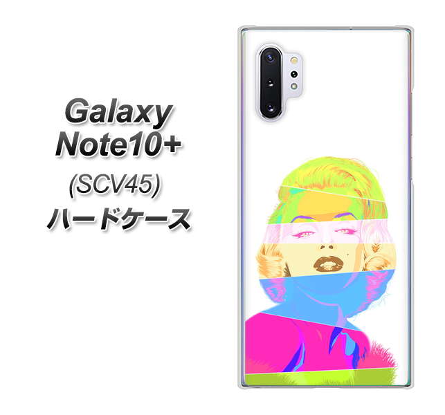 Galaxy Note10+ SCV45 au YJ208 マリリンモンローデザイン（A） ハードケース 背面印刷