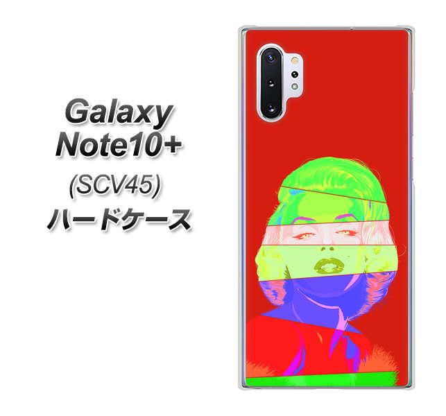 Galaxy Note10+ SCV45 au YJ209 マリリンモンローデザイン（B） ハードケース 背面印刷