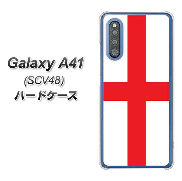 Galaxy A41 SCV48 au 677 イングランド ハードケース 背面印刷