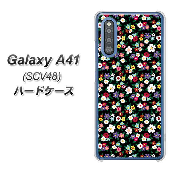Galaxy A41 SCV48 au 778 マイクロリバティプリントBK ハードケース 背面印刷
