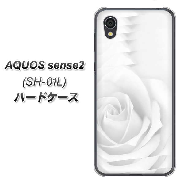AQUOS sense2 SH-01L docomo 402 ホワイトＲｏｓｅ ハードケース 背面印刷