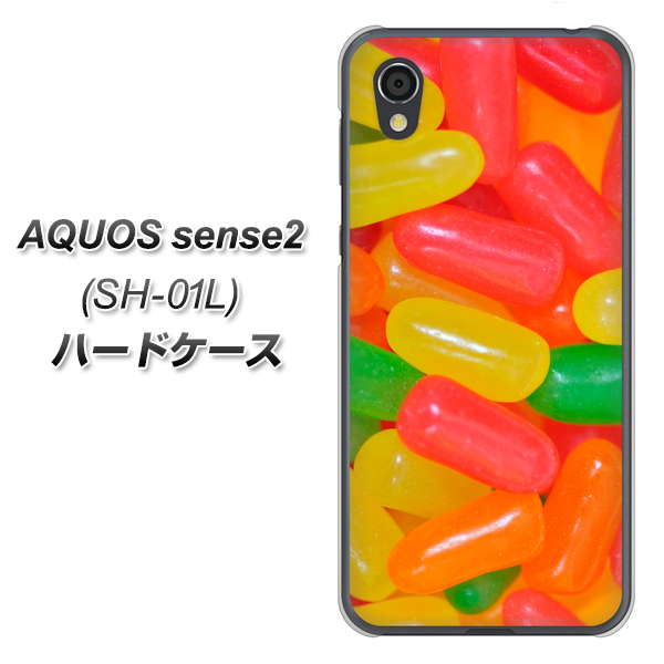 AQUOS sense2 SH-01L docomo 449 ジェリービーンズ ハードケース 背面印刷