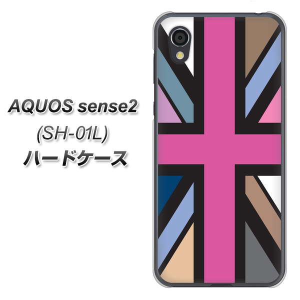 AQUOS sense2 SH-01L docomo 507 ユニオンジャック デスカラー ハードケース 背面印刷