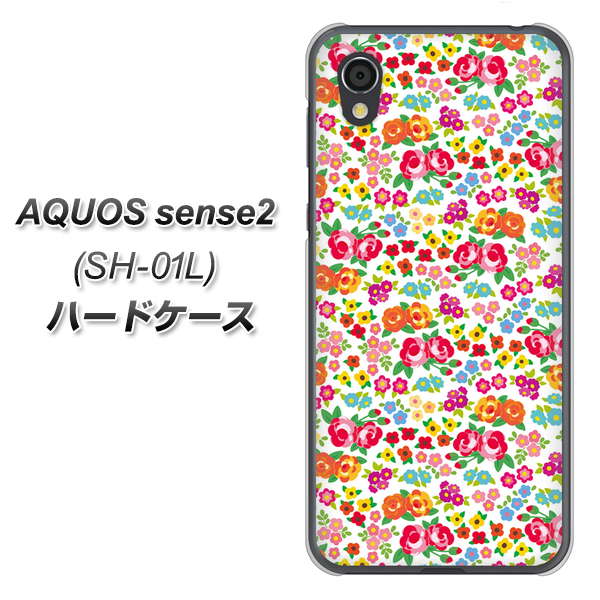 AQUOS sense2 SH-01L docomo 777 マイクロリバティプリントWH ハードケース 背面印刷