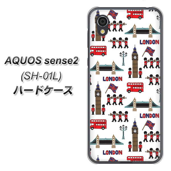 AQUOS sense2 SH-01L docomo EK811 ロンドンの街 ハードケース 背面印刷