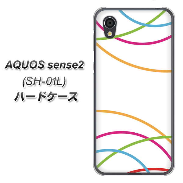 AQUOS sense2 SH-01L docomo IB912 重なり合う曲線 ハードケース 背面印刷