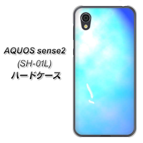 AQUOS sense2 SH-01L docomo YJ291 デザイン 光 ハードケース 背面印刷