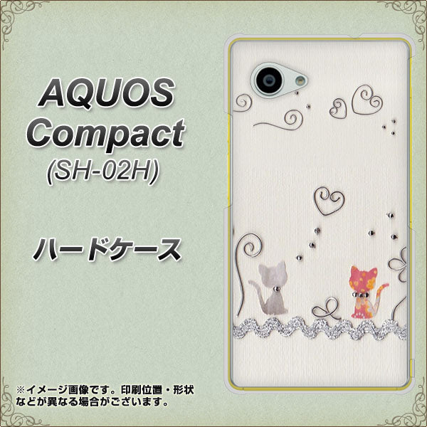 AQUOS Compact SH-02H docomo 1103 クラフト写真ネコ ハードケース 背面印刷