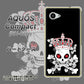 AQUOS Compact SH-02H docomo AG801 苺骸骨王冠（黒） ハードケース 背面印刷