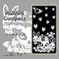AQUOS Compact SH-02H docomo AG837 苺兎（黒） ハードケース 背面印刷