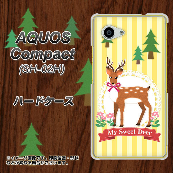AQUOS Compact SH-02H docomo SC826 森の鹿 ハードケース 背面印刷