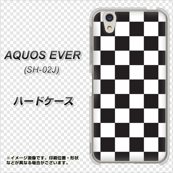AQUOS EVER SH-02J docomo 151 フラッグチェック ハードケース 背面印刷