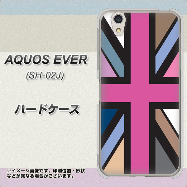AQUOS EVER SH-02J docomo 507 ユニオンジャック デスカラー ハードケース 背面印刷