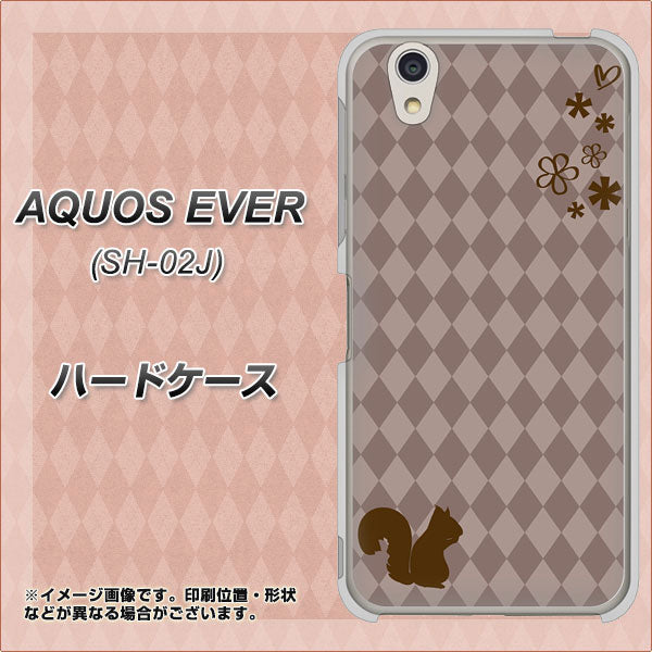 AQUOS EVER SH-02J docomo 515 リス ハードケース 背面印刷