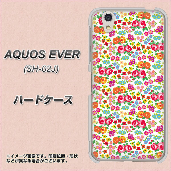 AQUOS EVER SH-02J docomo 777 マイクロリバティプリントWH ハードケース 背面印刷