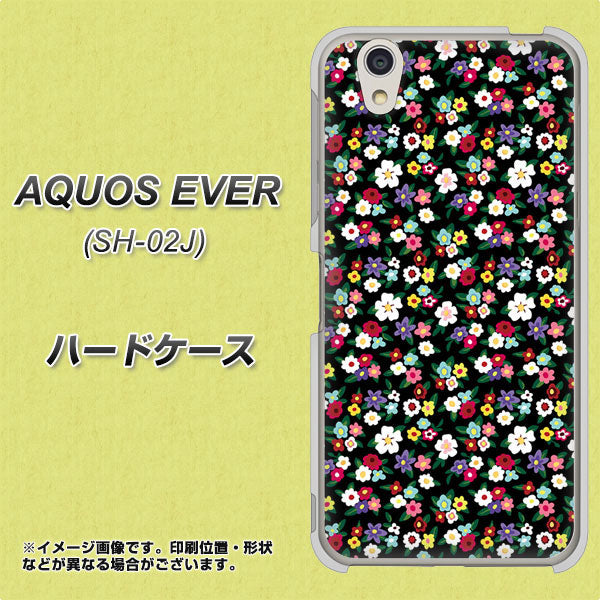 AQUOS EVER SH-02J docomo 778 マイクロリバティプリントBK ハードケース 背面印刷