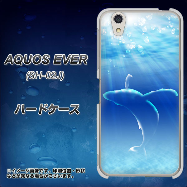 AQUOS EVER SH-02J docomo 1047 海の守り神くじら ハードケース 背面印刷