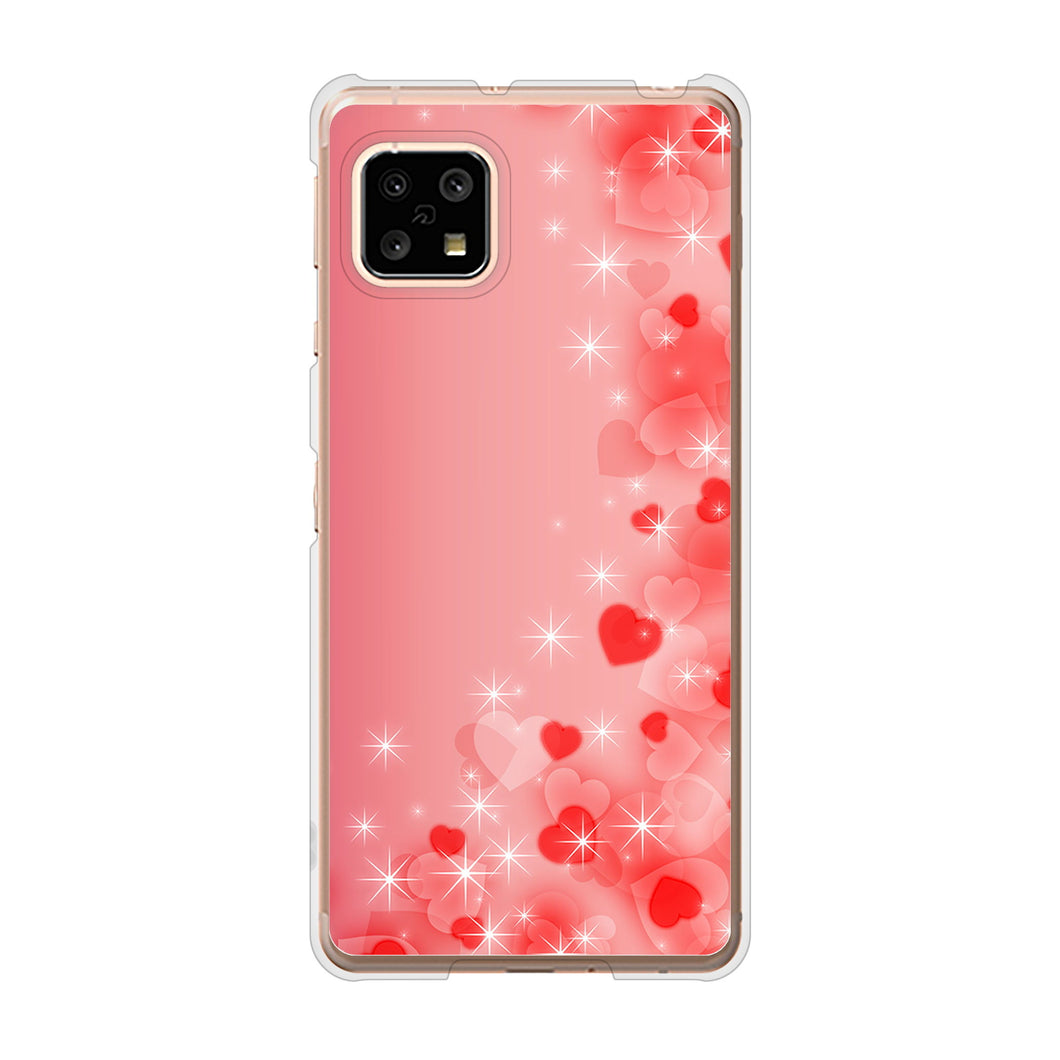 AQUOS sense4 SH-41A docomo 003 ハート色の夢 ハードケース 背面印刷