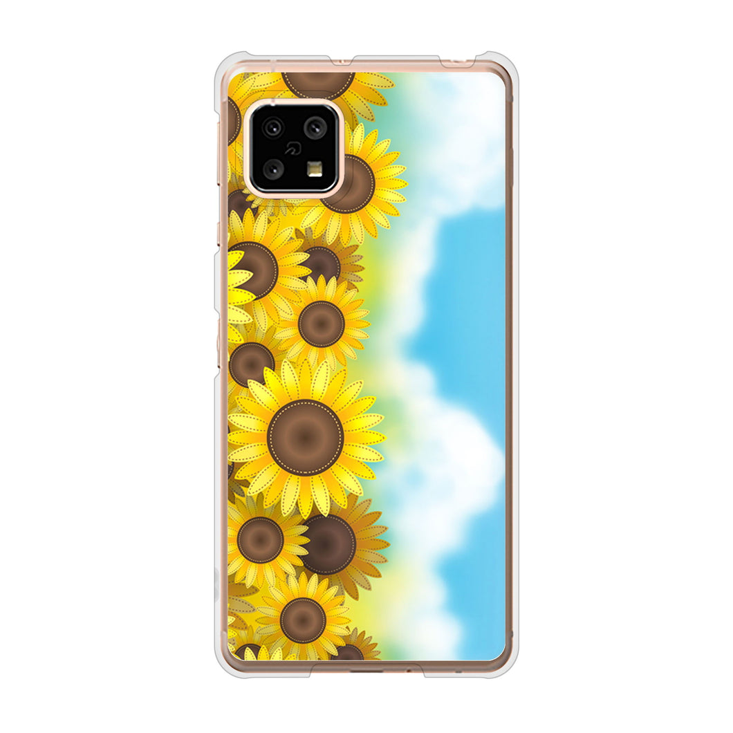 AQUOS sense4 SH-41A docomo 148 ひまわり畑 ハードケース 背面印刷