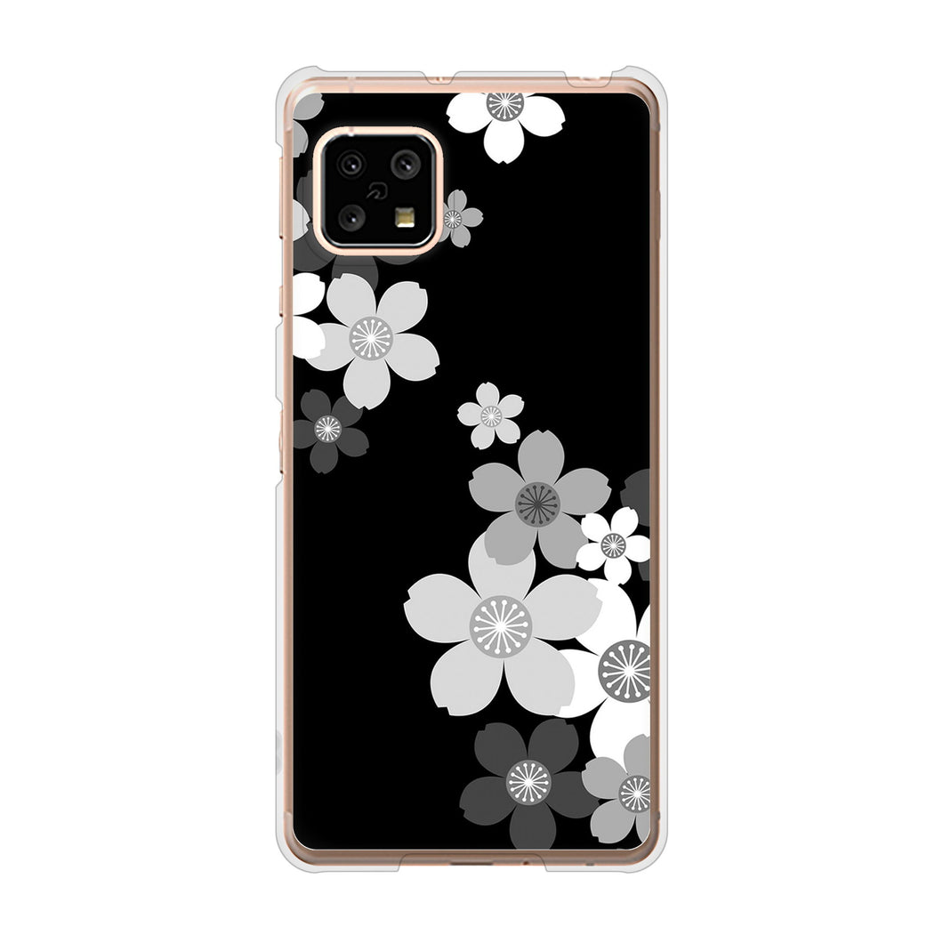 AQUOS sense4 SH-41A docomo 1334 桜のフレーム ハードケース 背面印刷