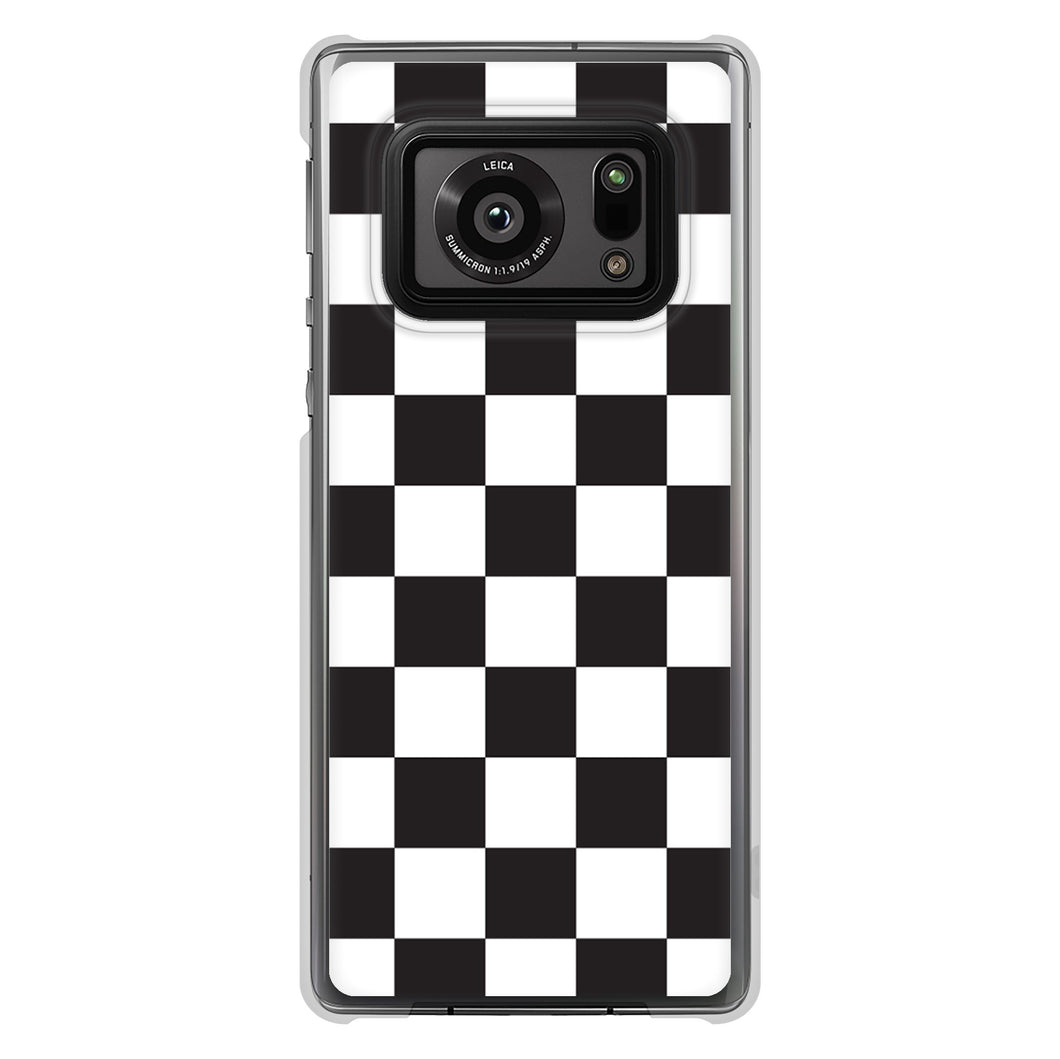 AQUOS R6 SH-51B 151 フラッグチェック ハードケース 背面印刷
