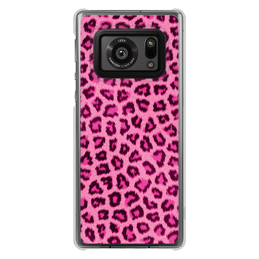 AQUOS R6 SH-51B 高画質仕上げ 背面印刷 ハードケース ヒョウ柄ベーシックS
