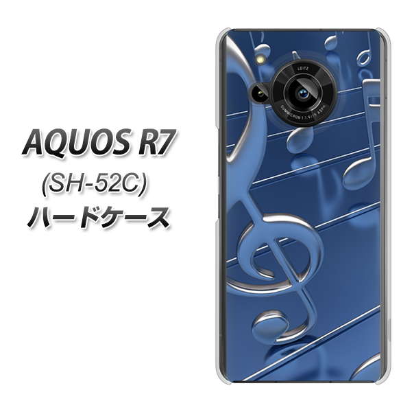 AQUOS R7 SH-52C docomo 286 3D 音符 ハードケース 背面印刷