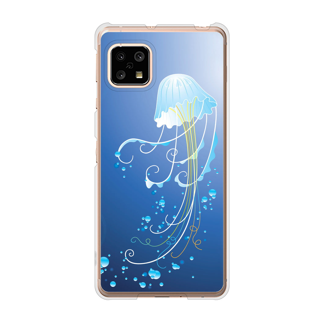 AQUOS sense5G SH-53A docomo 362 ジェリーフィシュ ハードケース 背面印刷