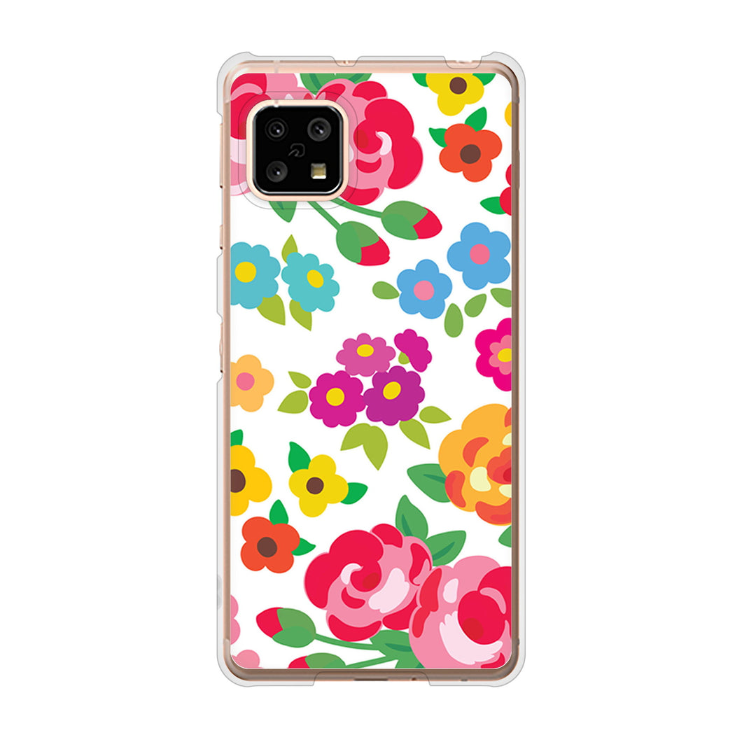 AQUOS sense5G SH-53A docomo 776 5月のフラワーガーデン ハードケース 背面印刷
