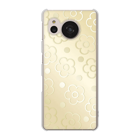 AQUOS sense7 SH-53C docomo エンボス風デイジーシンプル ハードケース 背面印刷