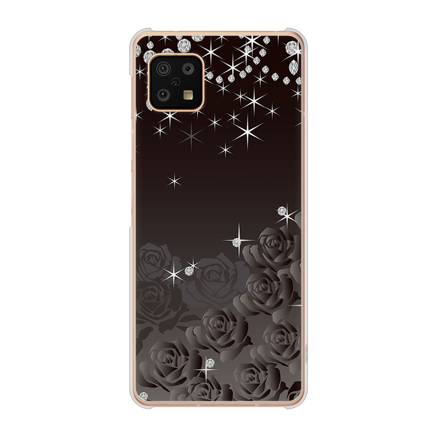 AQUOS sense6 SH-54B docomo ロマンチックなバラ ハードケース 背面印刷