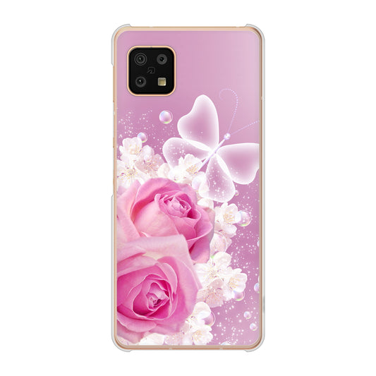 AQUOS sense6 SH-54B docomo ロマンチックなバラ ハードケース 背面印刷