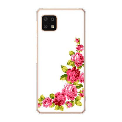 AQUOS sense6 SH-54B docomo ロマンチックなバラ ハードケース 背面印刷